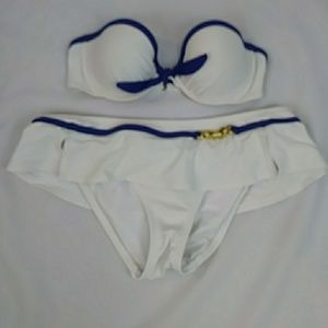 Victoria secret bikini sailor navy blue white